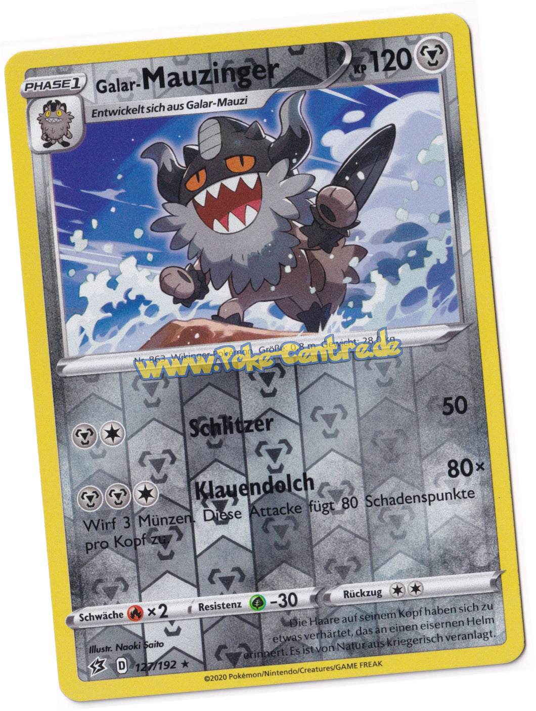 Galar-Mauzinger 127/192 Rare Reverse Holo - Clash der Rebellen Deutsch