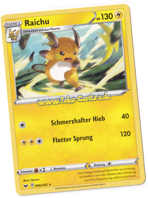 Raichu 066/202 Rare - Schwert & Schild Deutsch