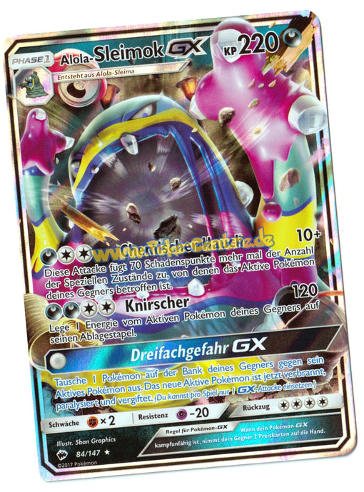 Alola-Sleimok GX 84/147 Fullart - Nacht in Flammen Deutsch
