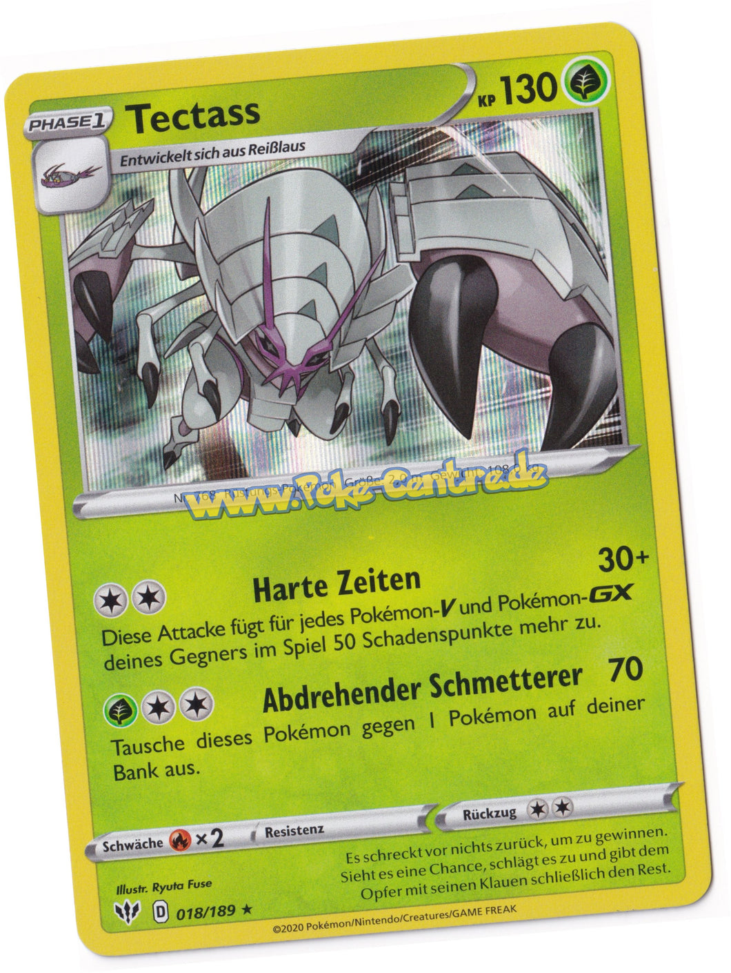 Tectass 018/189 Rare Holo - Flammende Finsternis Deutsch