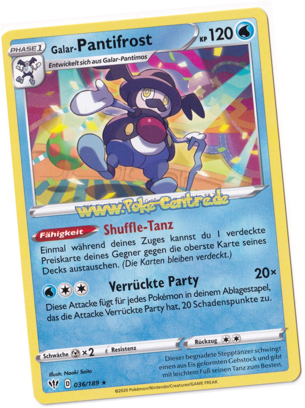 Galar-Pantifrost 036/189 Rare- Flammende Finsternis Deutsch