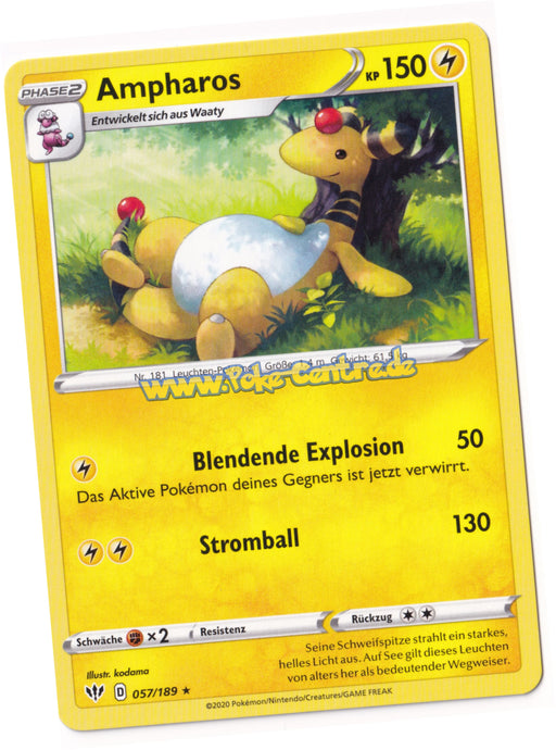 Ampharos 057/189 Rare - Flammende Finsternis Deutsch