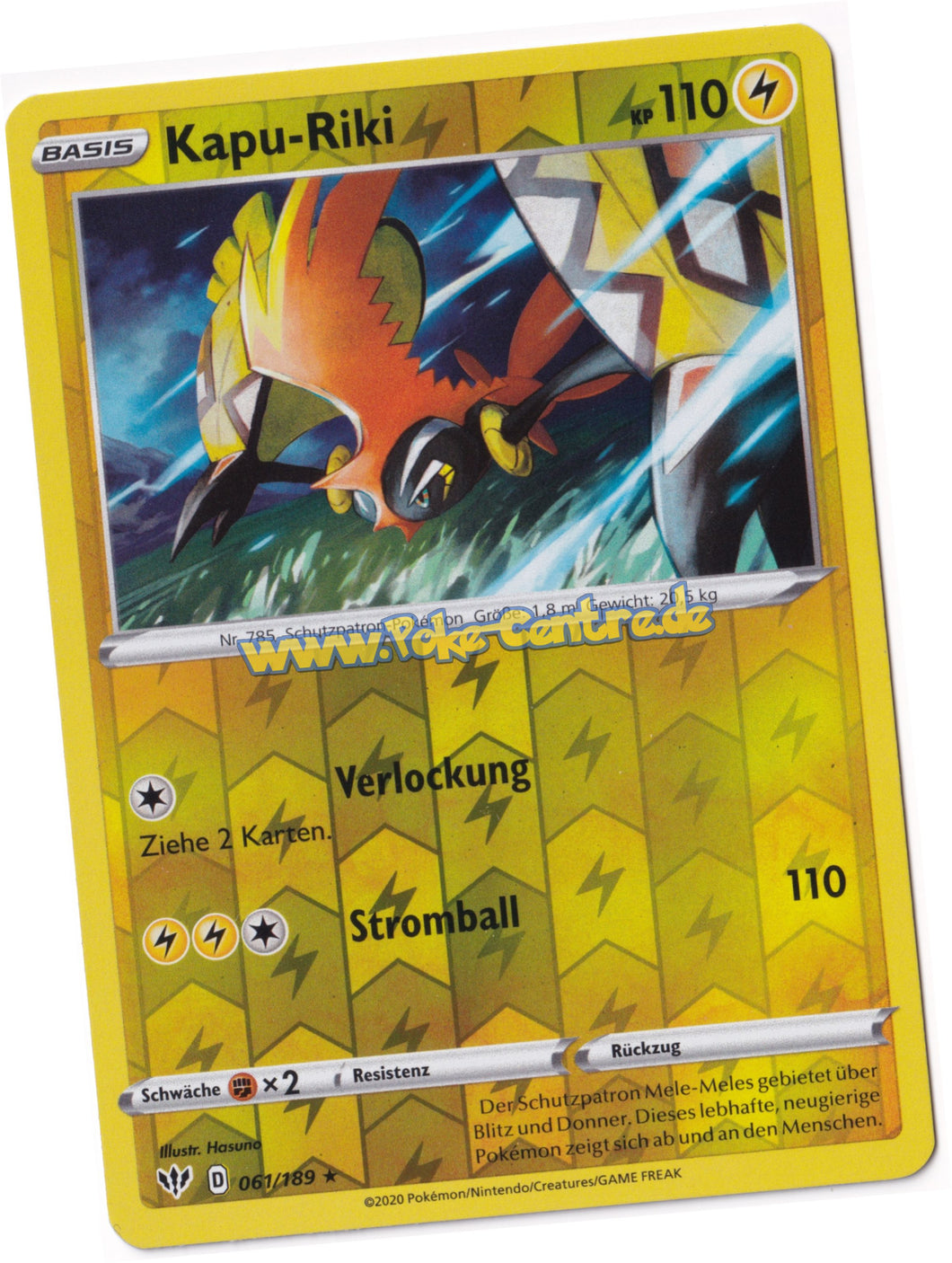 Kapu-Riki 061/189 Rare Reverse Holo - Flammende Finsternis Deutsch