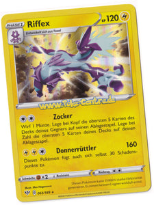 Riffex 063/189 Rare Holo - Flammende Finsternis Deutsch