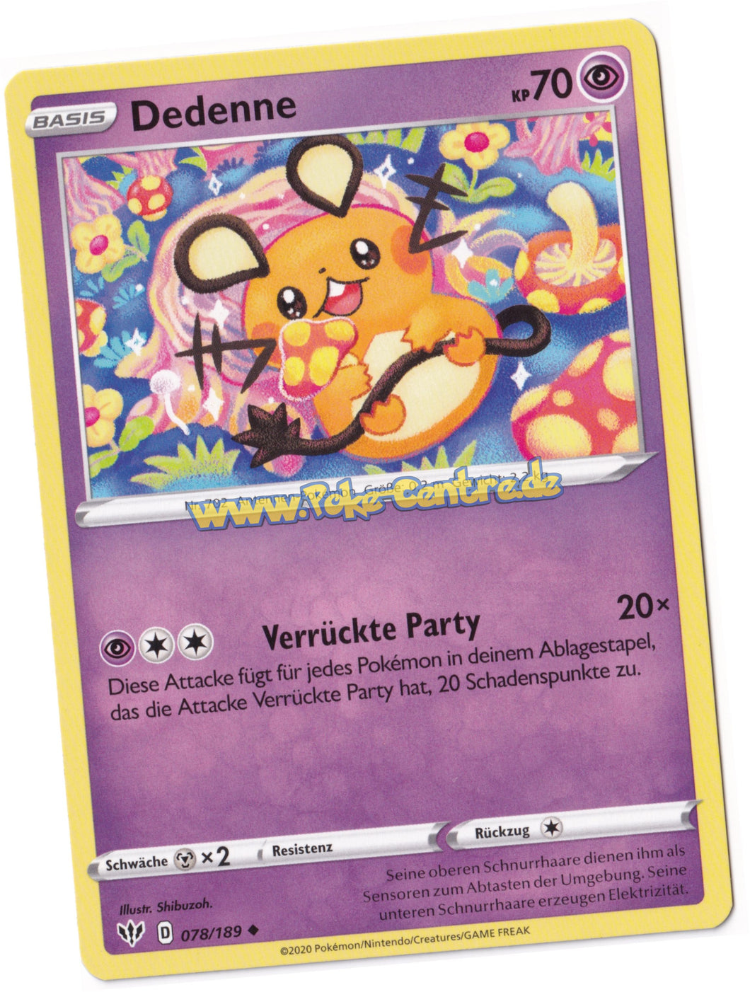 Dedenne 078/189 Uncommon - Flammende Finsternis Deutsch