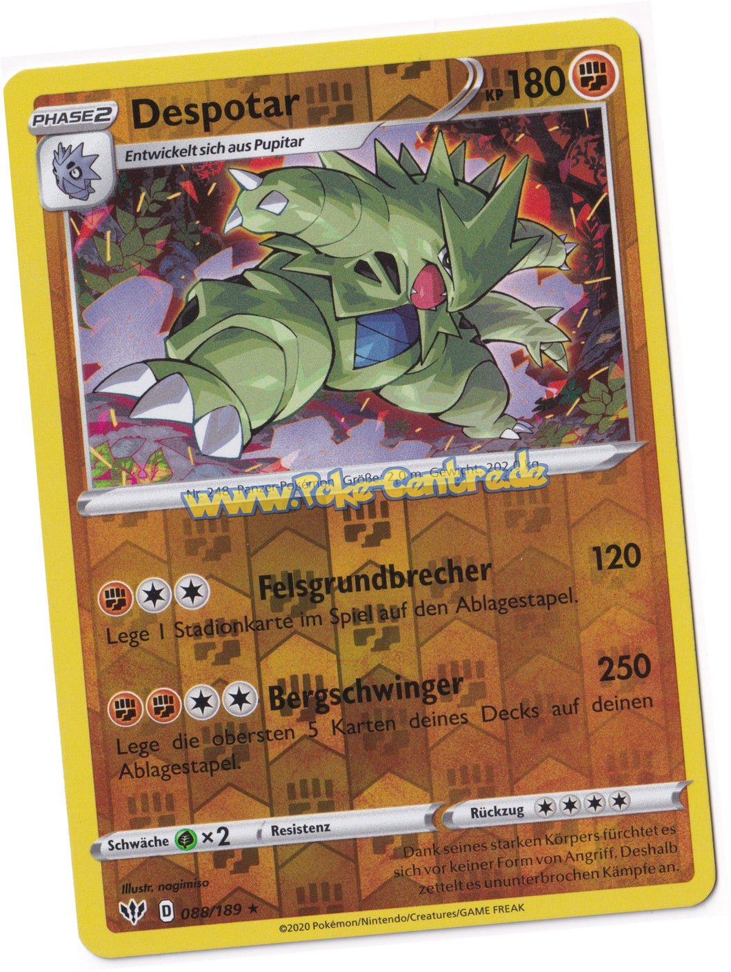 Despotar 088/189 Rare Reverse Holo - Flammende Finsternis Deutsch