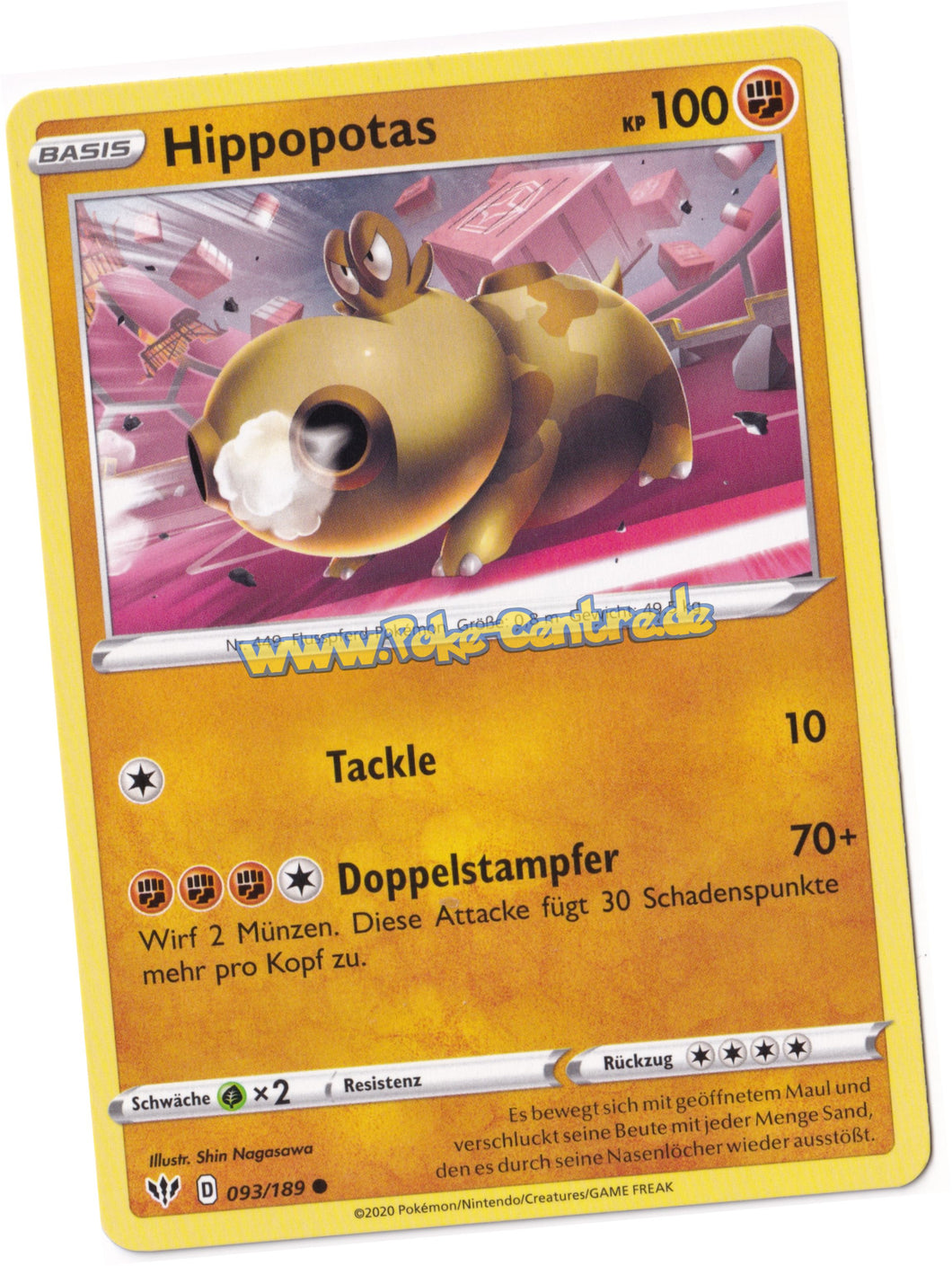 Hippopotas 093/189 Common - Flammende Finsternis Deutsch