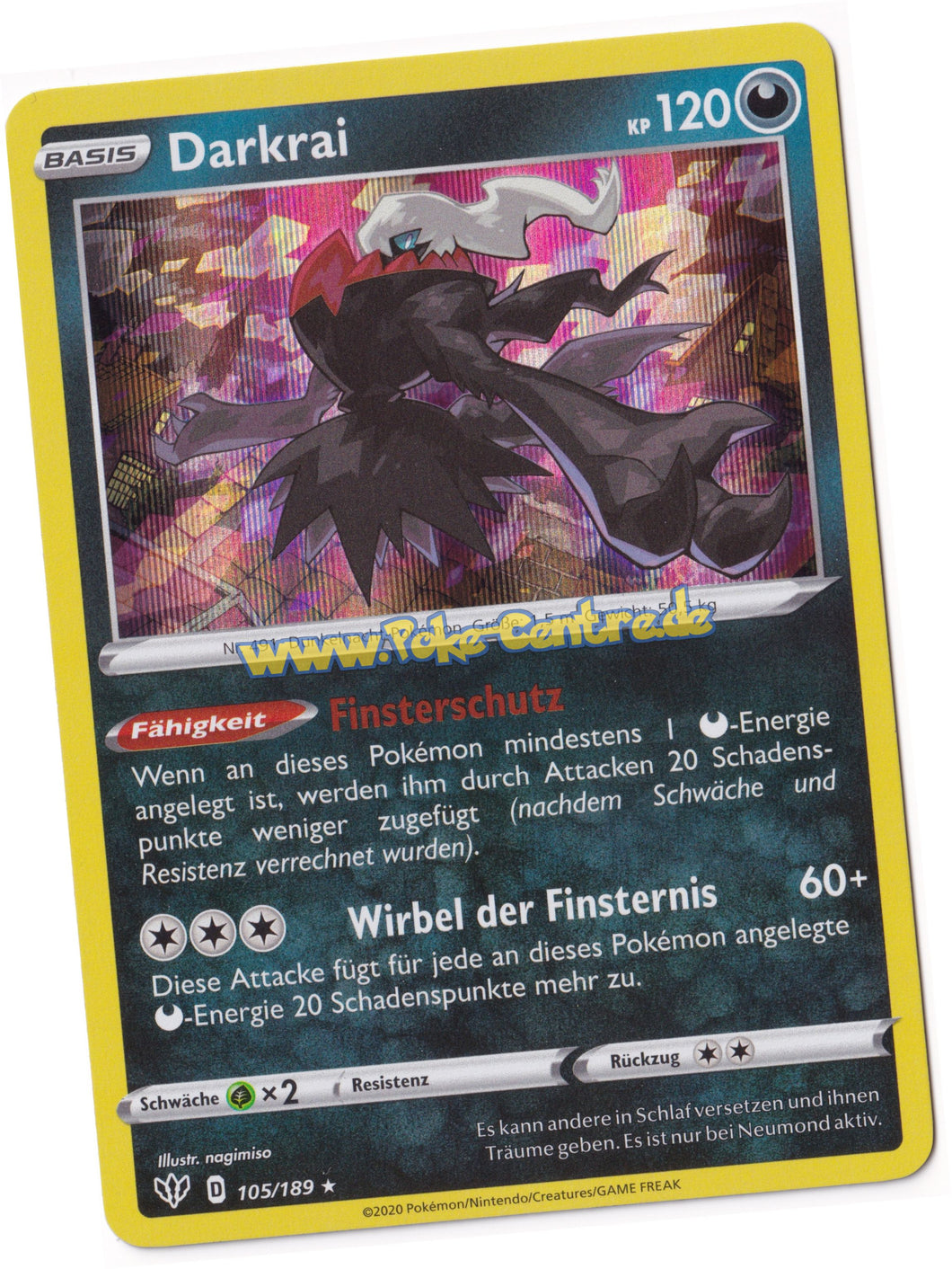 Darkrai 105/189 Rare Holo - Flammende Finsternis Deutsch