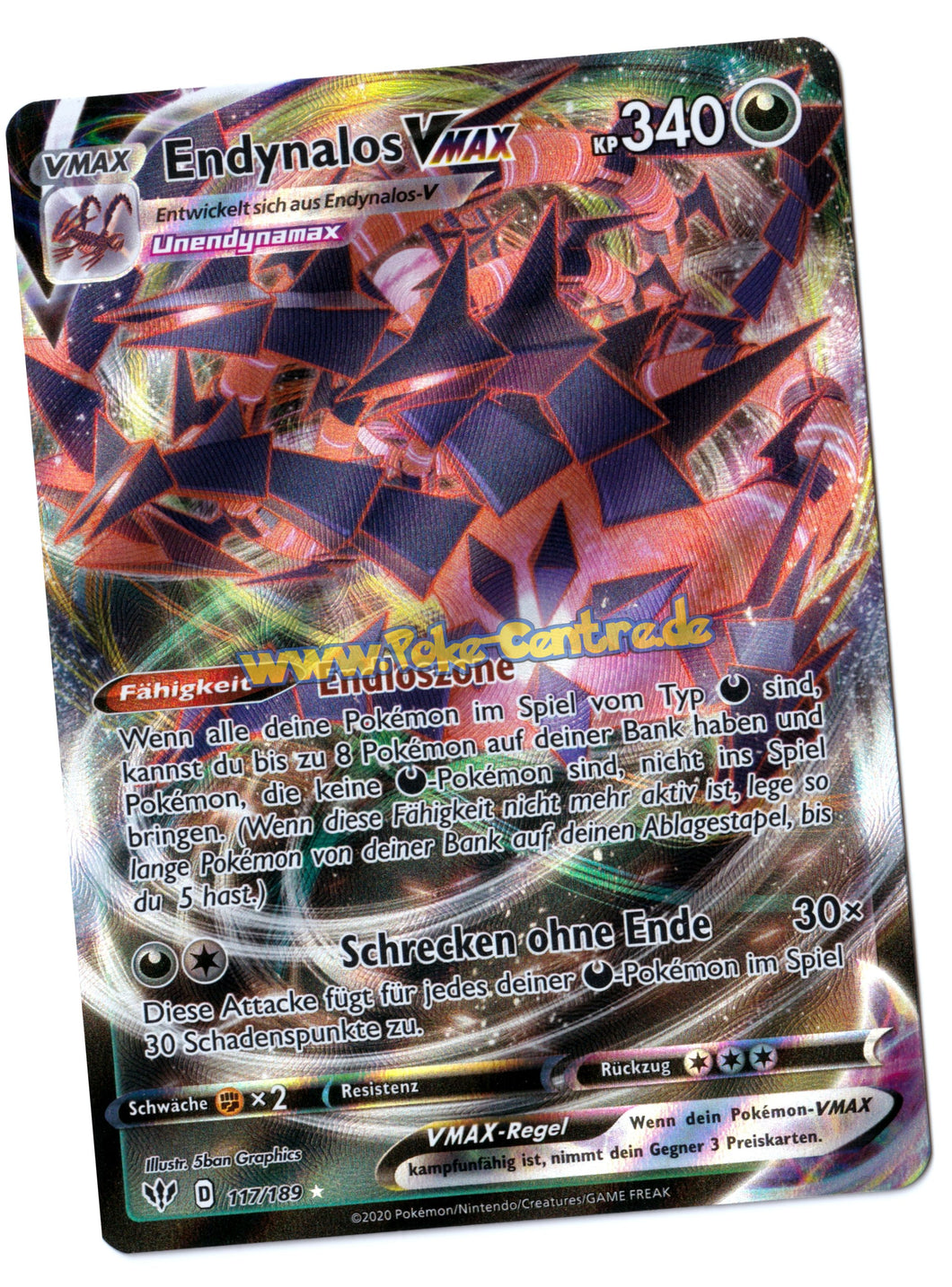 Endynalos VMAX 117/189 Ultra Rare - Flammende Finsternis Deutsch