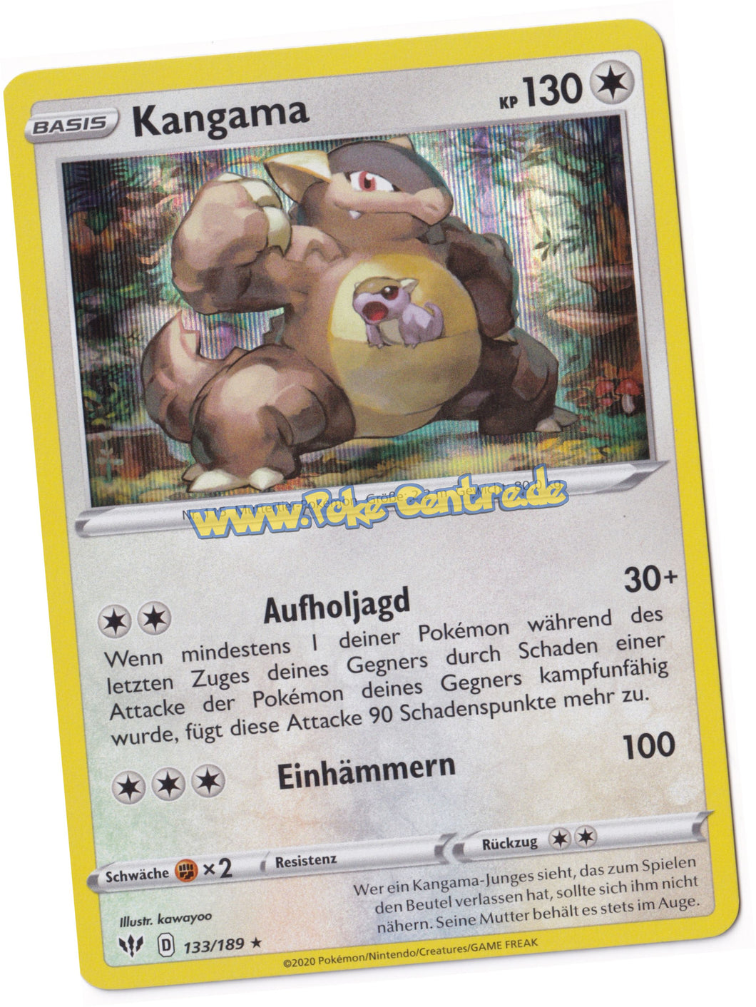 Kangama 133/189 Rare Holo - Flammende Finsternis Deutsch