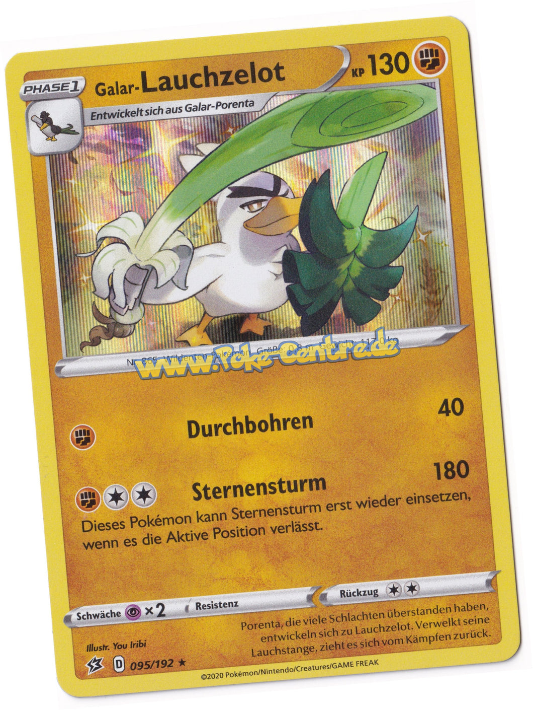 Galar-Lauchzelot 095/192 Rare Holo - Clash der Rebellen Deutsch