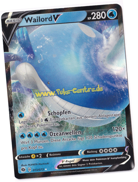 Wailord V 013/073 Fullart - Weg des Champs Deutsch