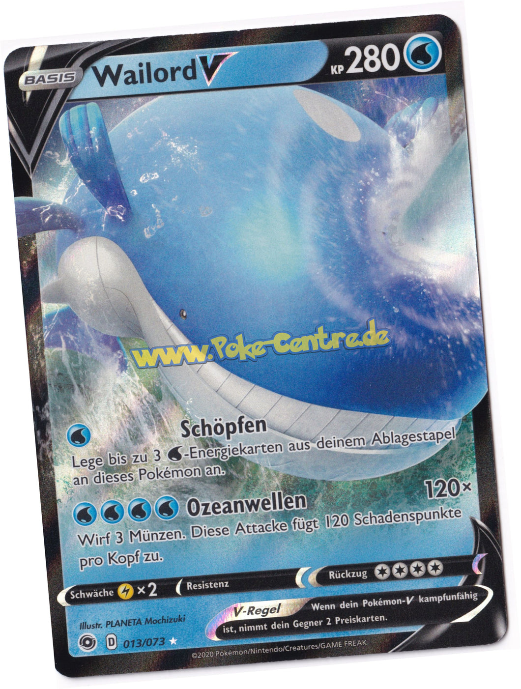 Wailord V 013/073 Fullart - Weg des Champs Deutsch