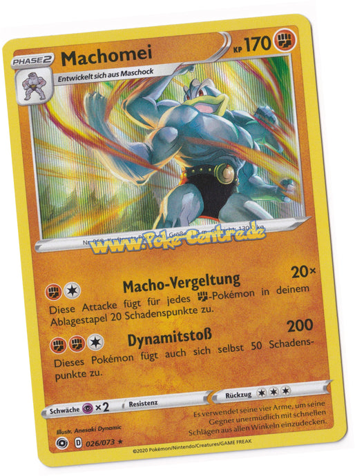 Machomei 026/073 Rare Holo - Weg des Champs Deutsch