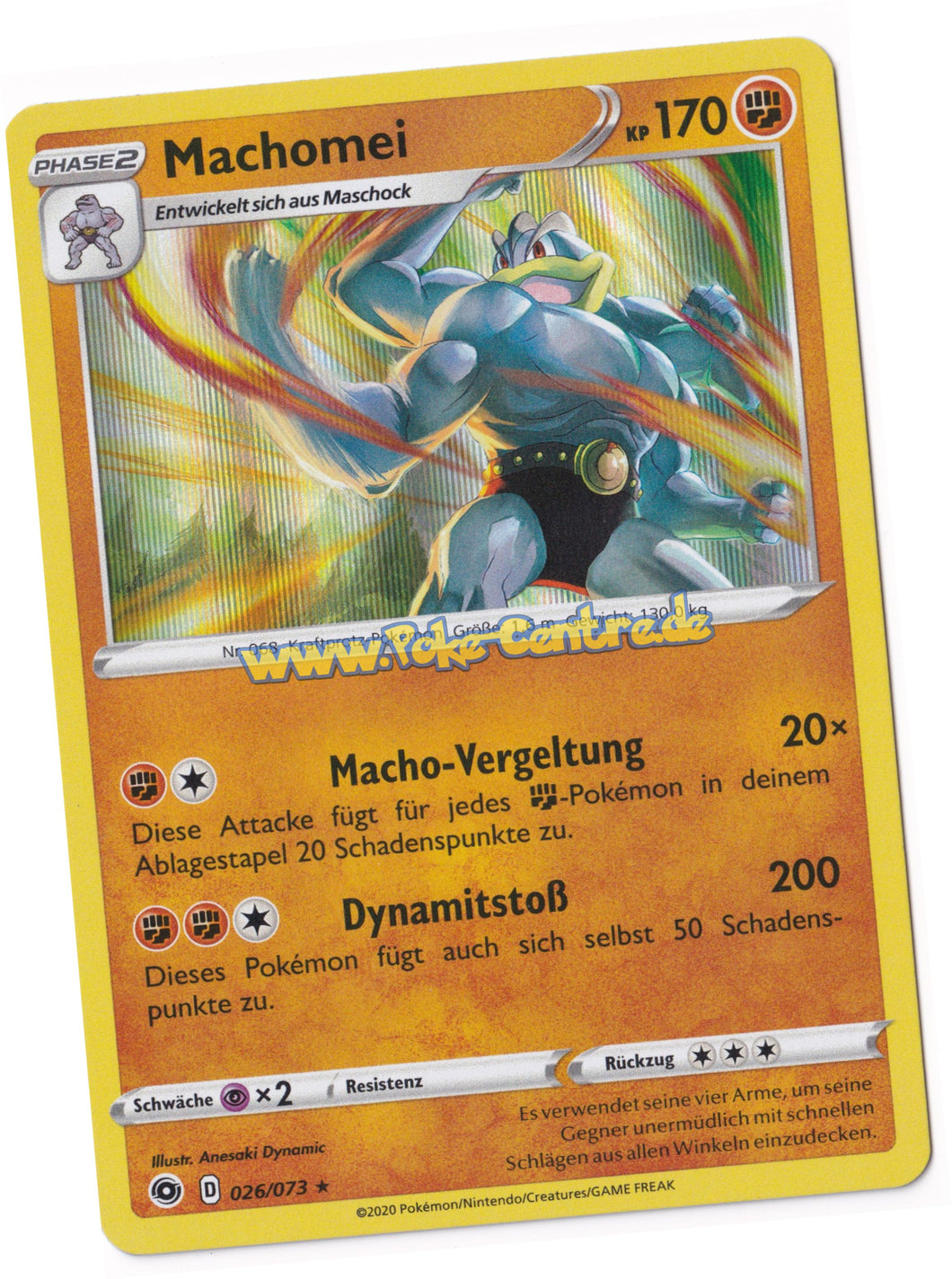 Machomei 026/073 Rare Holo - Weg des Champs Deutsch