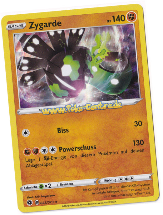 Zygarde 028/073 Rare Holo - Weg des Champs Deutsch