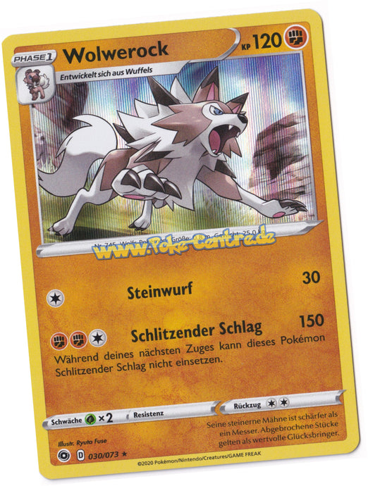 Wolwerock  030/073 Rare Holo - Weg des Champs Deutsch