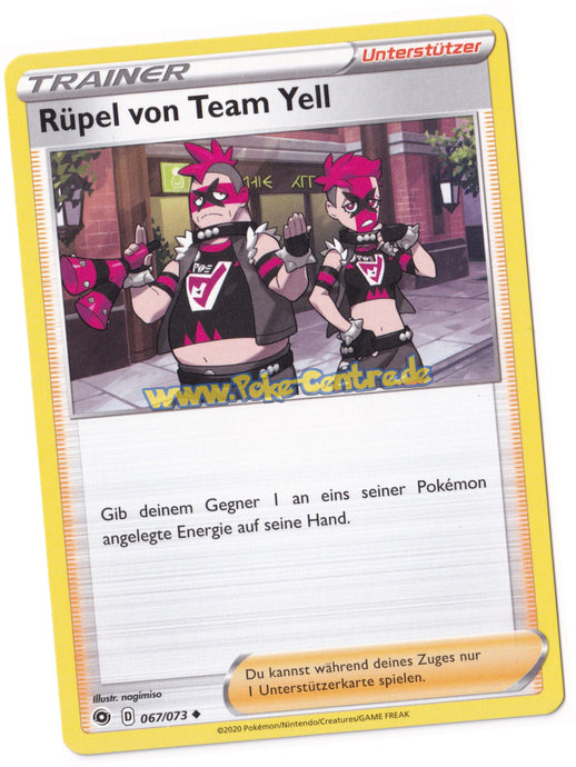 Rüpel von Team Yell 067/073 Uncommon - Weg des Champs Deutsch