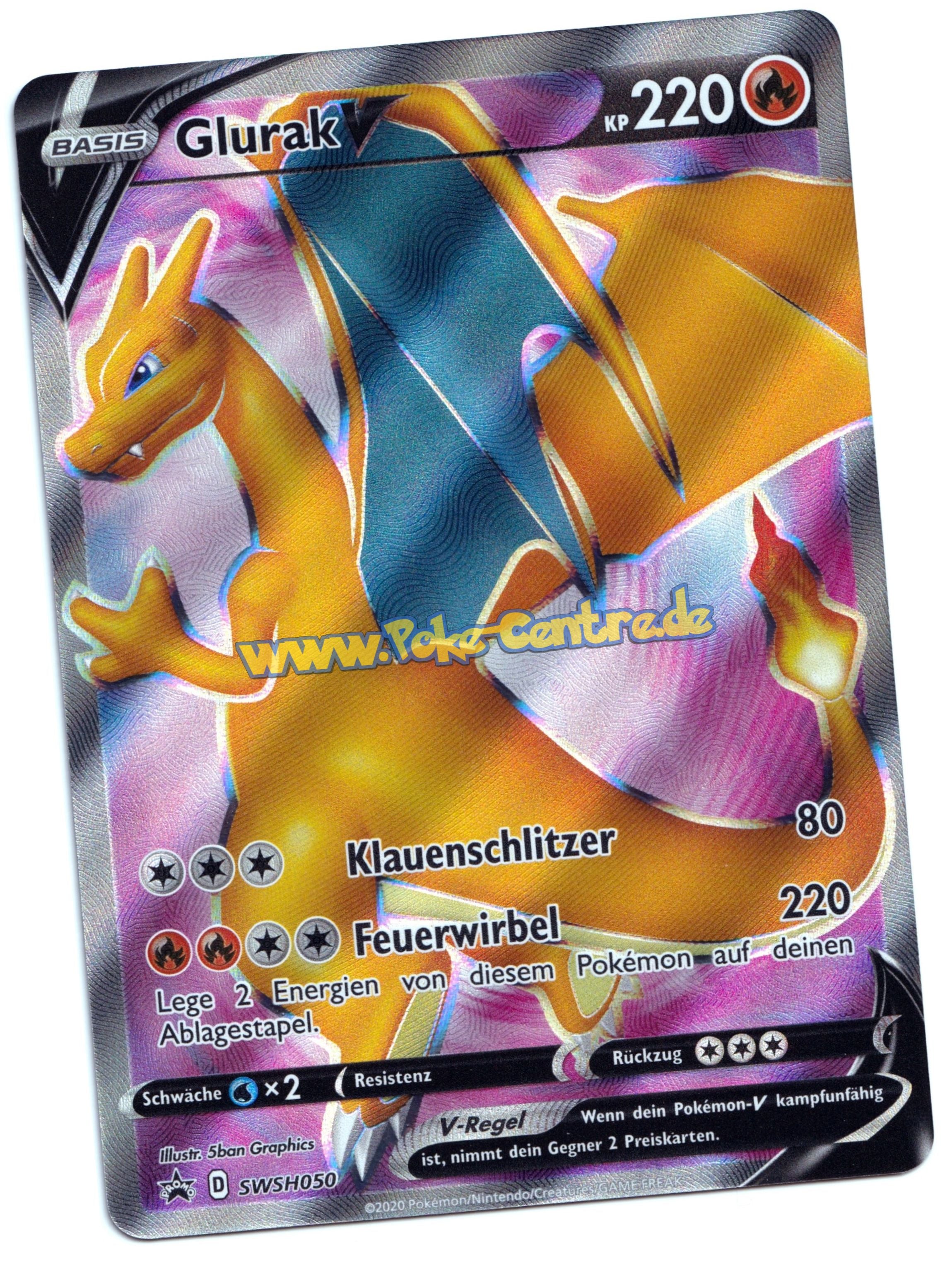 Glurak V Shiny 079/073 newest Pokemon Weg des Champs (deutsch!) Mint!