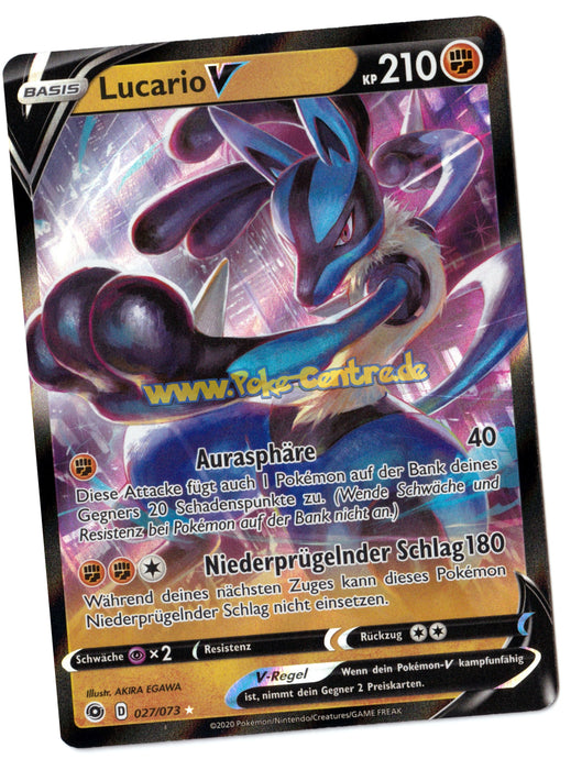 Lucario V 027/073 Fullart - Weg des Champs Deutsch