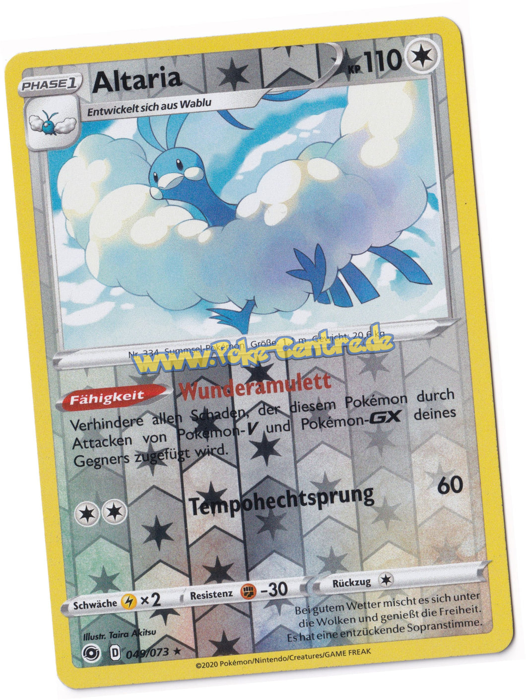 Altaria 049/073 Rare Reverse Holo - Weg des Champs Deutsch