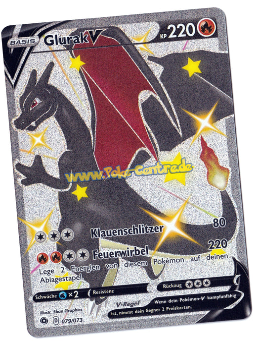 Glurak V Shiny 079/073 Secret Rare - Weg des Champs Deutsch