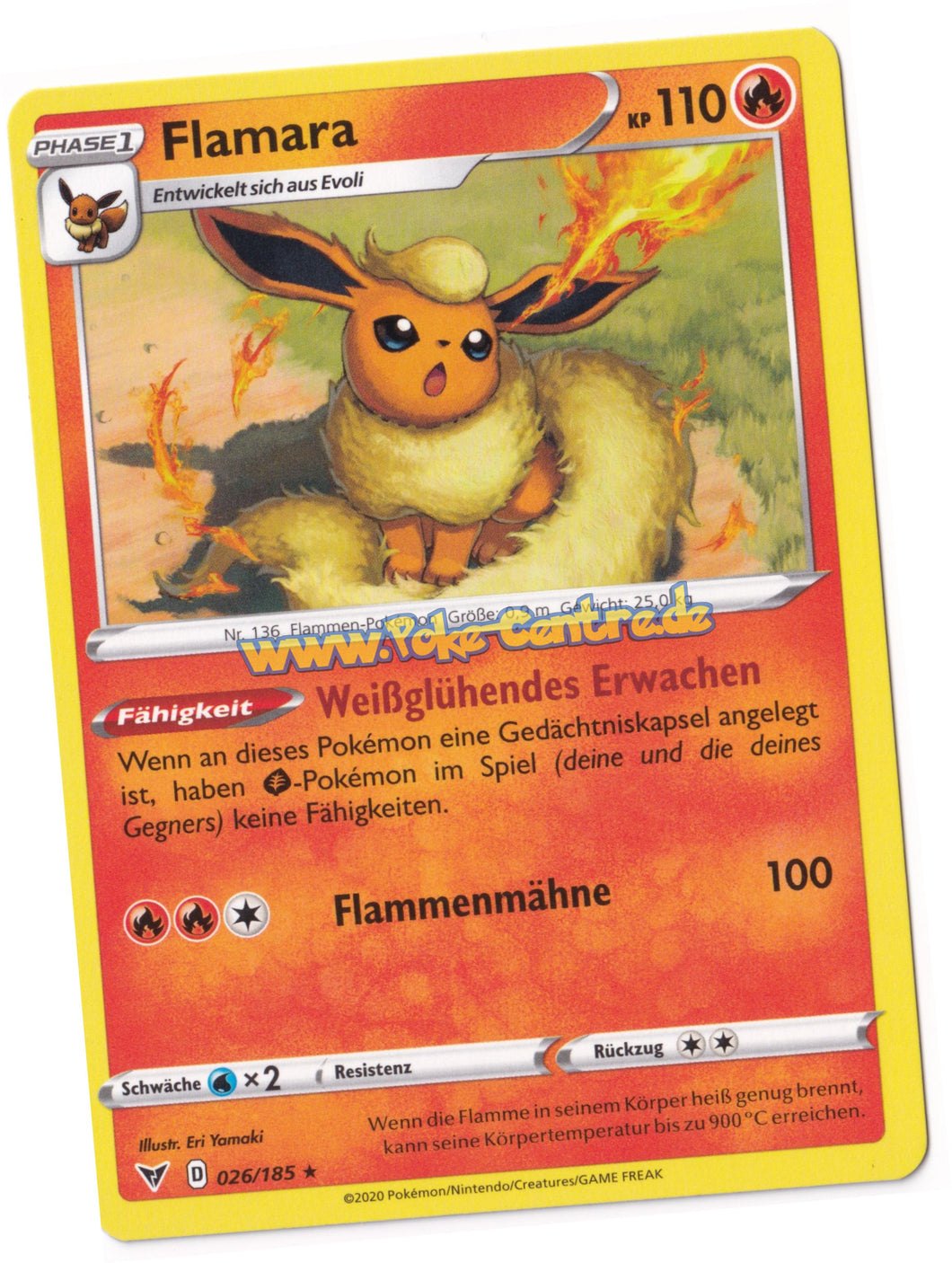 Flamara 026/185 Rare - Farbenschock Deutsch