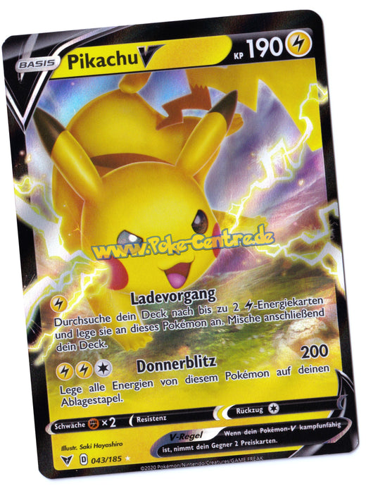 Pikachu V 043/185 Fullart - Farbenschock Deutsch