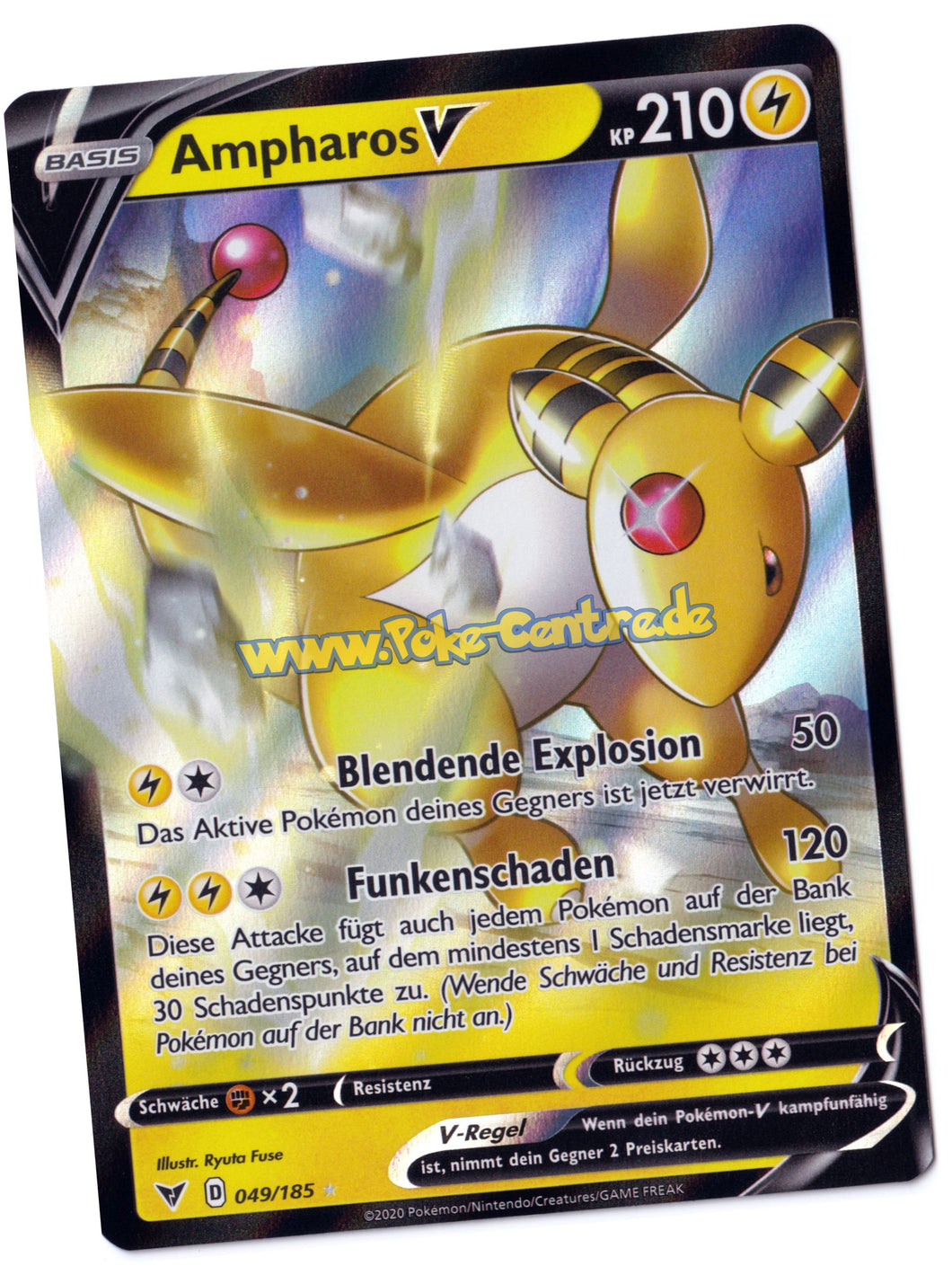 Ampharos V 049/185 Fullart - Farbenschock Deutsch