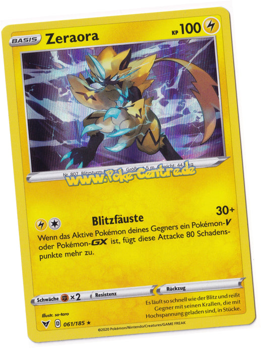 Zeraora 061/185 Rare Holo - Farbenschock Deutsch