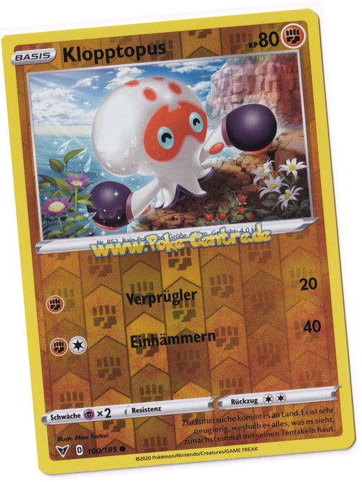 Klopptopus 100/185 Common Reverse Holo - Farbenschock Deutsch