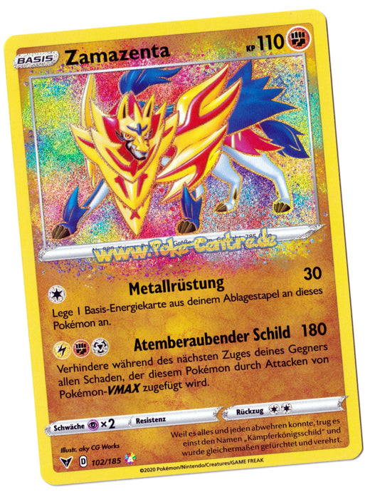 Zamazenta 102/185 Amazing Rare - Farbenschock Deutsch