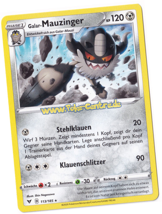 Galar-Mauzinger 113/185 Rare - Farbenschock Deutsch