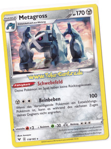 Metagross 118/185 Rare - Farbenschock Deutsch