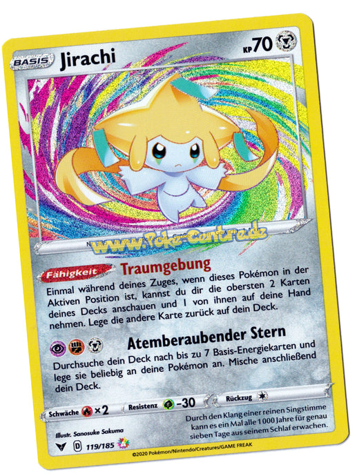Jirachi 119/185 Amazing Rare - Farbenschock Deutsch