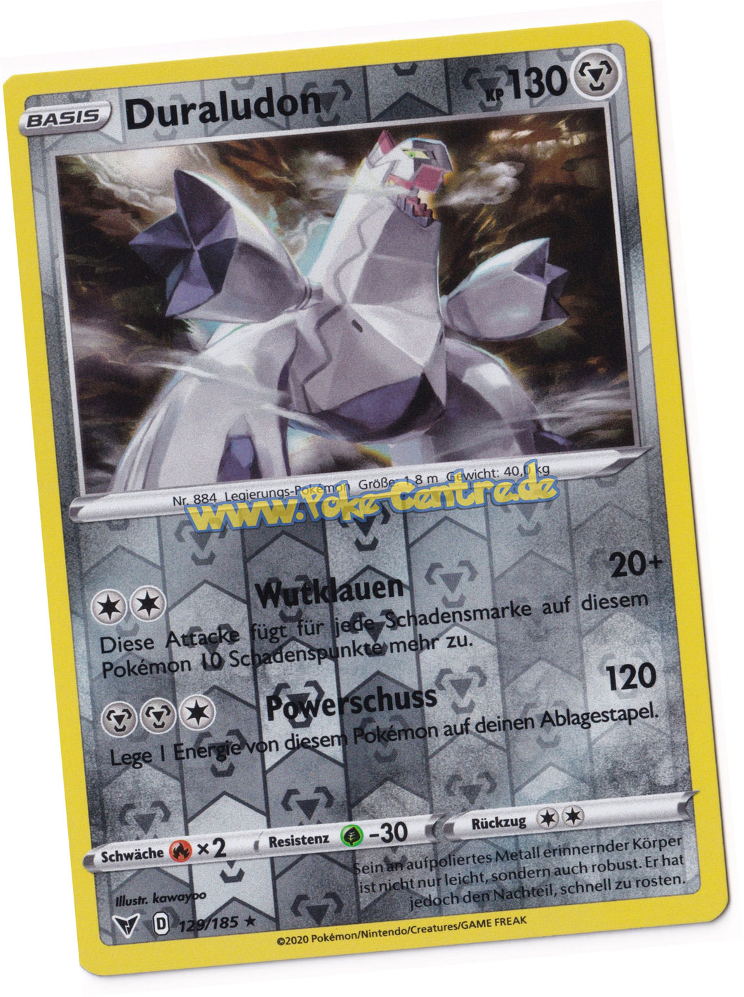 Duraludon 129/185 Rare Reverse Holo - Farbenschock Deutsch