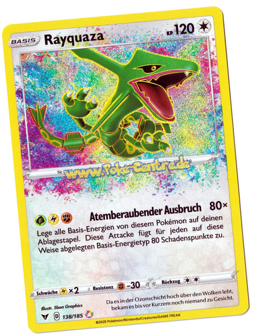 Rayquaza 138/185 Amazing Rare - Farbenschock Deutsch