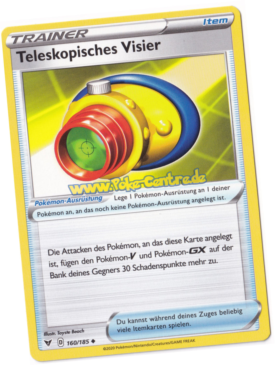 Teleskopisches Visier 160/185 Uncommon - Farbenschock Deutsch