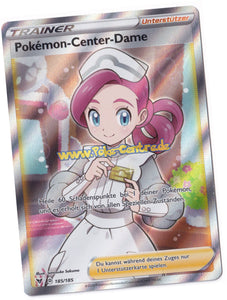 Pokémon-Center-Dame 185/185 Ultra Rare - Farbenschock Deutsch