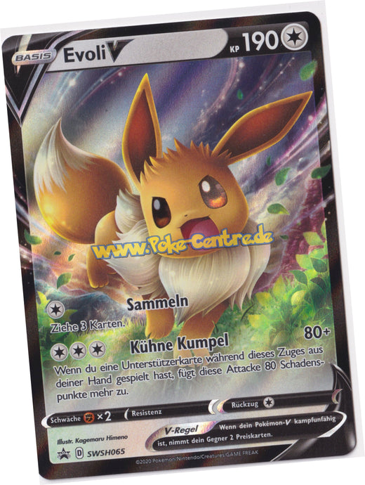 Evoli V SWSH065 Fullart - Flammende Finsternis Promo Deutsch