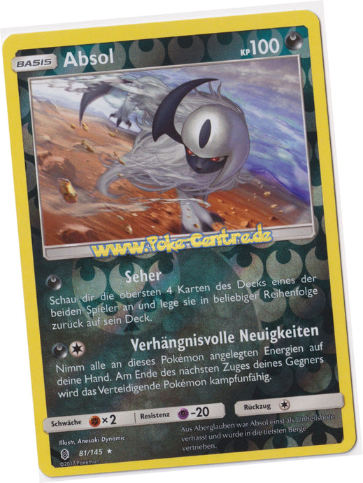 Absol 81/145 Rare Reverse Holo - Stunde der Wächter Deutsch