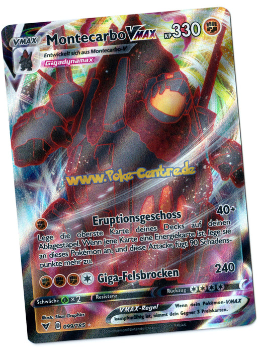 Montecarbo VMAX 099/185 Ultra Rare - Farbenschock Deutsch