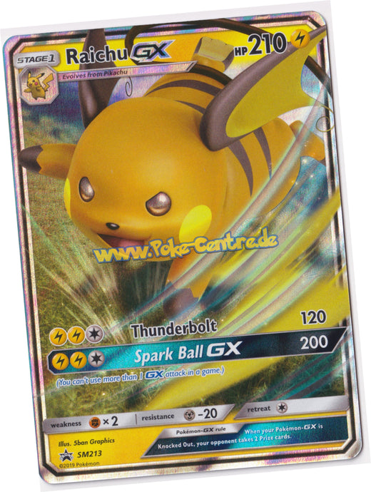 Raichu GX SM213 Fullart - Hidden Fates Promo Englisch