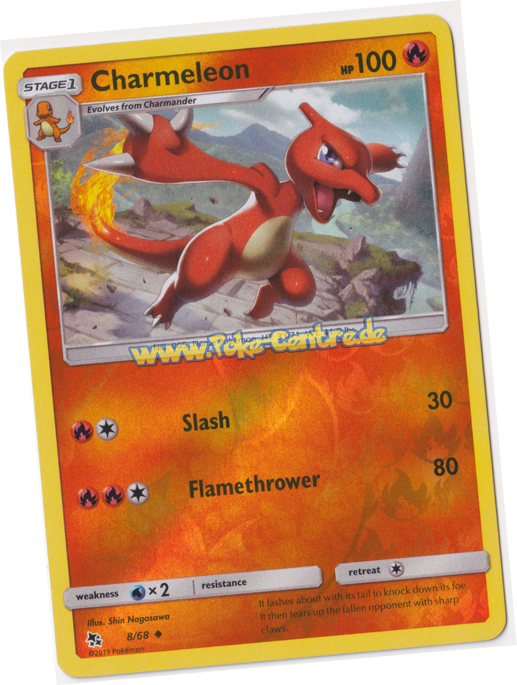 Charmeleon 8/68 Uncommon Reverse Holo - Hidden Fates Englisch