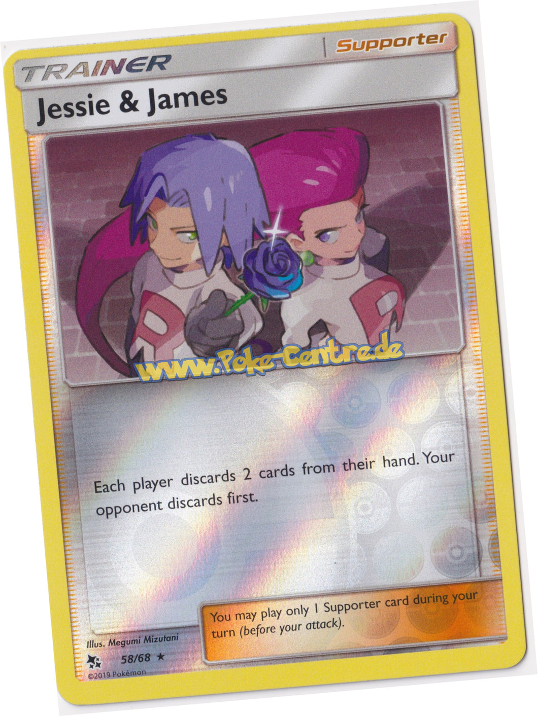 Jessie & James 58/68 Rare Reverse Holo - Hidden Fates Englisch