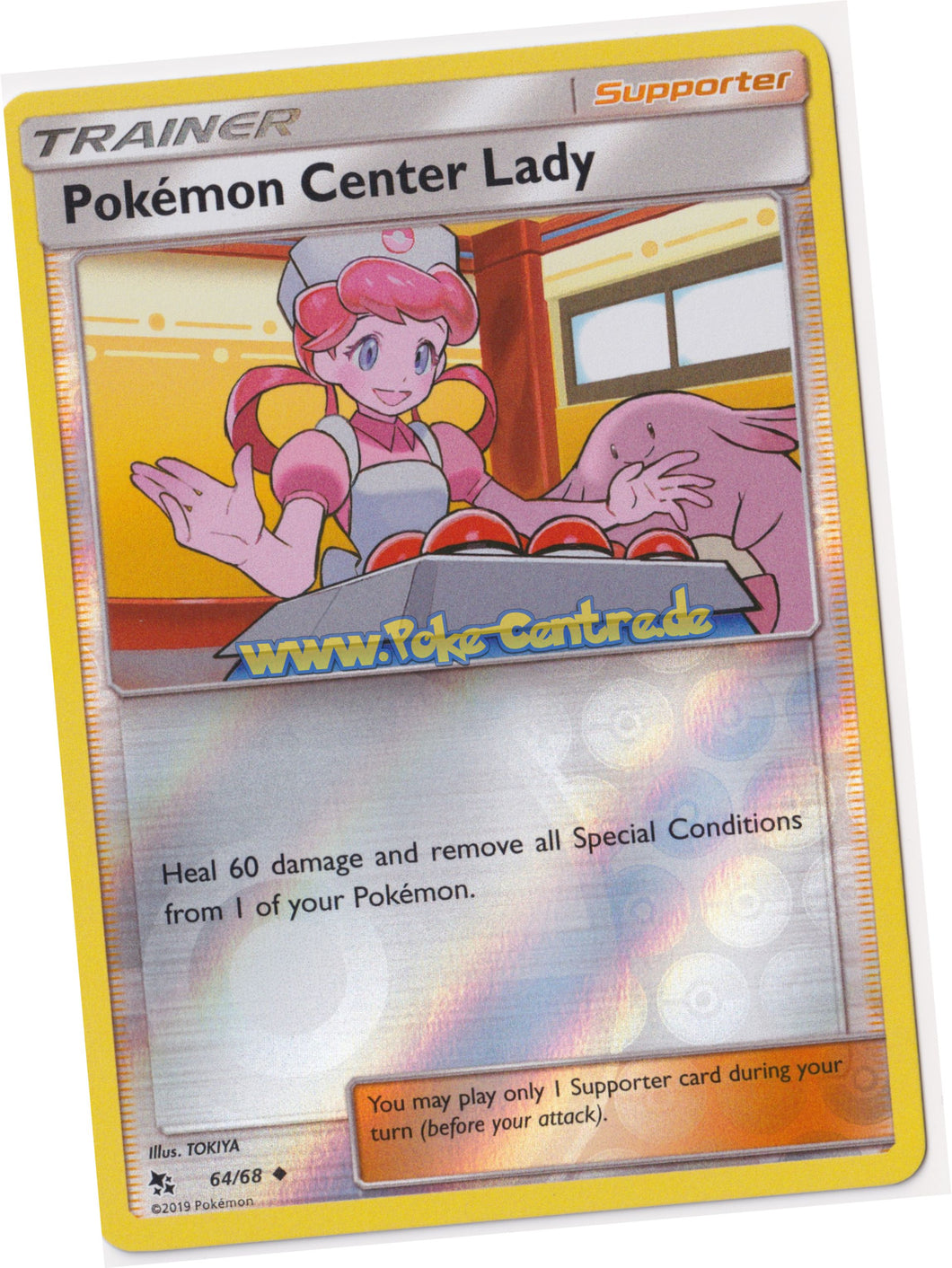 Pokémon Center Lady 64/68 Uncommon Reverse Holo - Hidden Fates Englisch