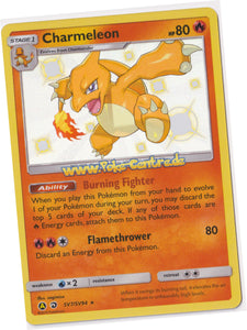 Charmeleon SV7/SV94 Rare Shiny Holo - Hidden Fates Englisch