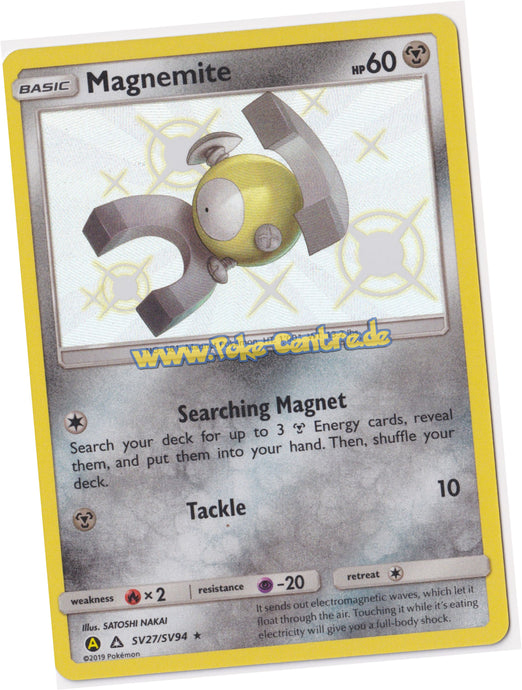 Magnemite SV27/SV94 Rare Shiny Holo - Hidden Fates Englisch