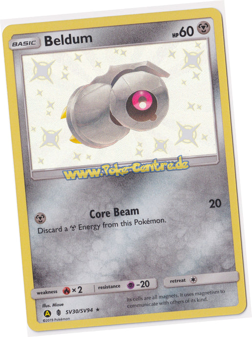 Beldum SV30/SV94 Rare Shiny Holo - Hidden Fates Englisch