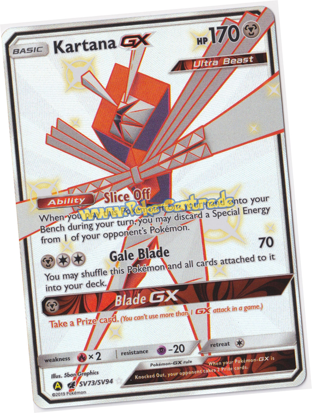 Kartana GX SV73/SV94 Shiny Ultra Rare - Hidden Fates Englisch